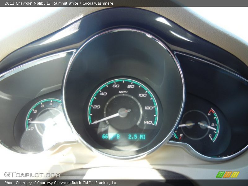 Summit White / Cocoa/Cashmere 2012 Chevrolet Malibu LS