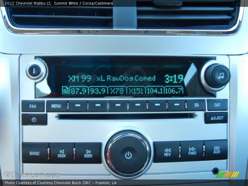 Summit White / Cocoa/Cashmere 2012 Chevrolet Malibu LS