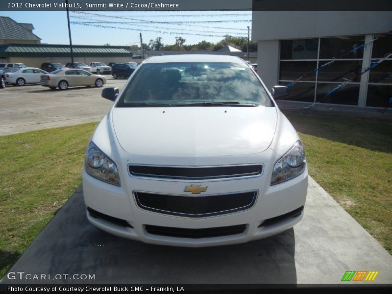 Summit White / Cocoa/Cashmere 2012 Chevrolet Malibu LS