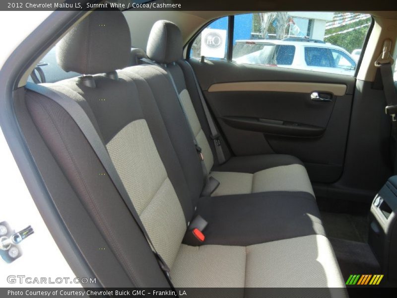 Summit White / Cocoa/Cashmere 2012 Chevrolet Malibu LS