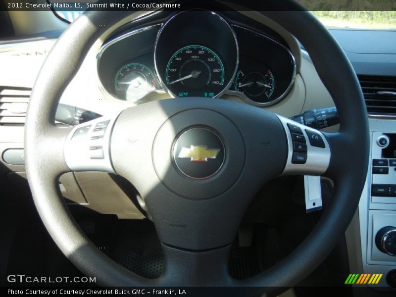 Summit White / Cocoa/Cashmere 2012 Chevrolet Malibu LS