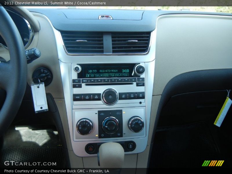 Summit White / Cocoa/Cashmere 2012 Chevrolet Malibu LS