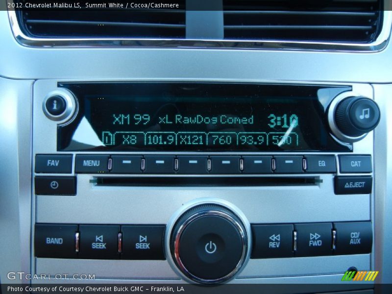 Summit White / Cocoa/Cashmere 2012 Chevrolet Malibu LS