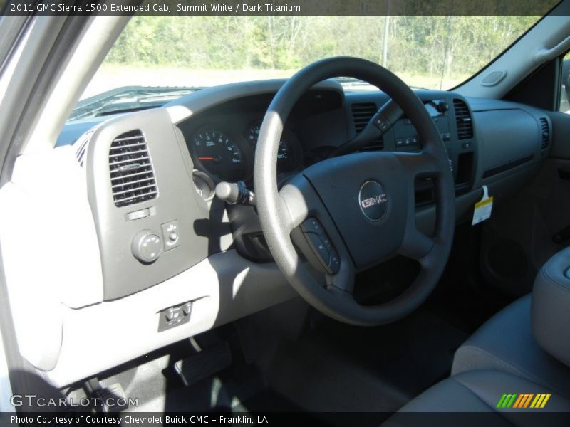 Summit White / Dark Titanium 2011 GMC Sierra 1500 Extended Cab