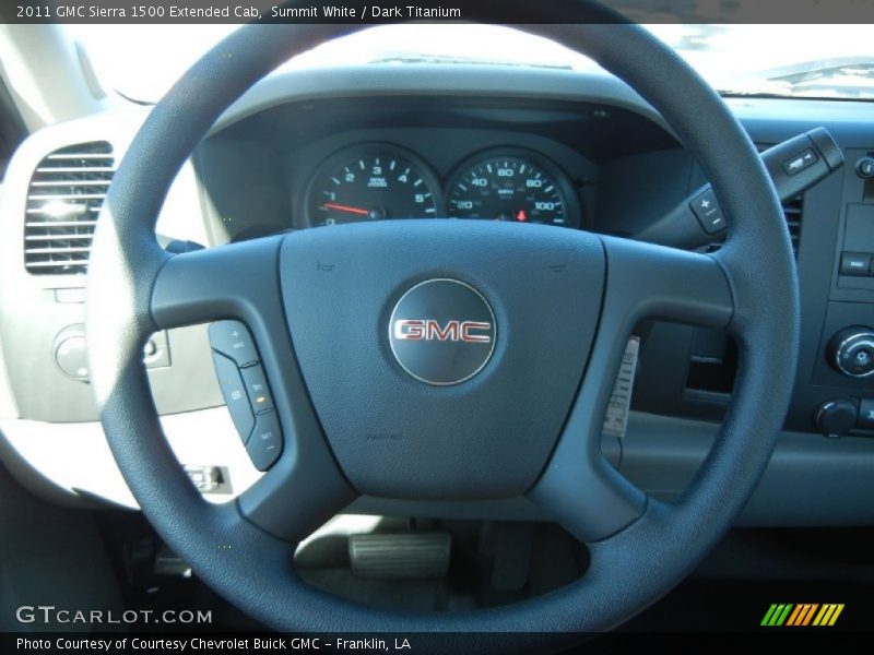 Summit White / Dark Titanium 2011 GMC Sierra 1500 Extended Cab