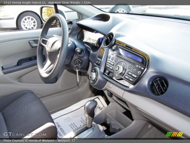 Alabaster Silver Metallic / Gray 2010 Honda Insight Hybrid LX