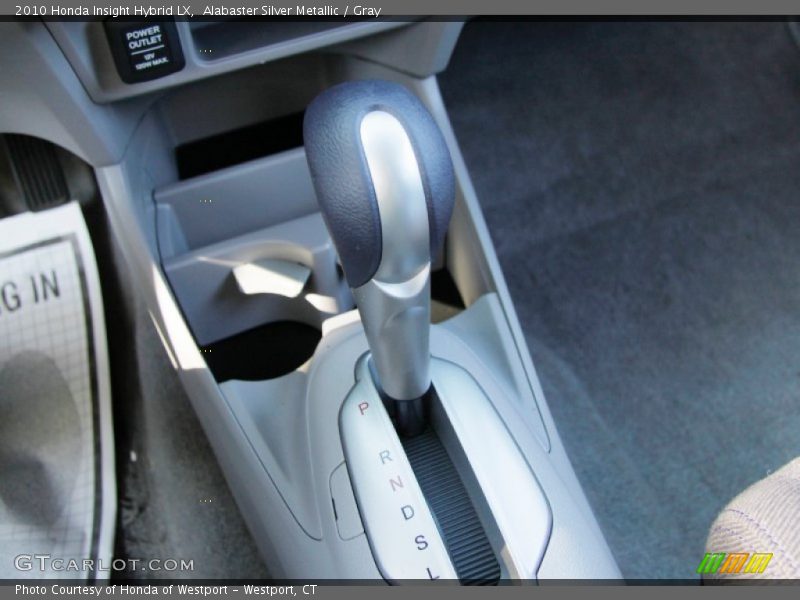 Alabaster Silver Metallic / Gray 2010 Honda Insight Hybrid LX