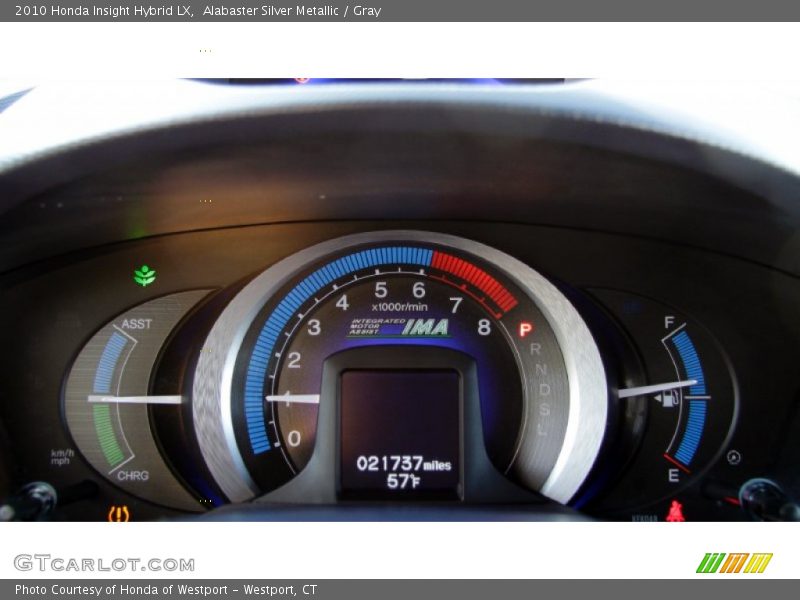 Alabaster Silver Metallic / Gray 2010 Honda Insight Hybrid LX