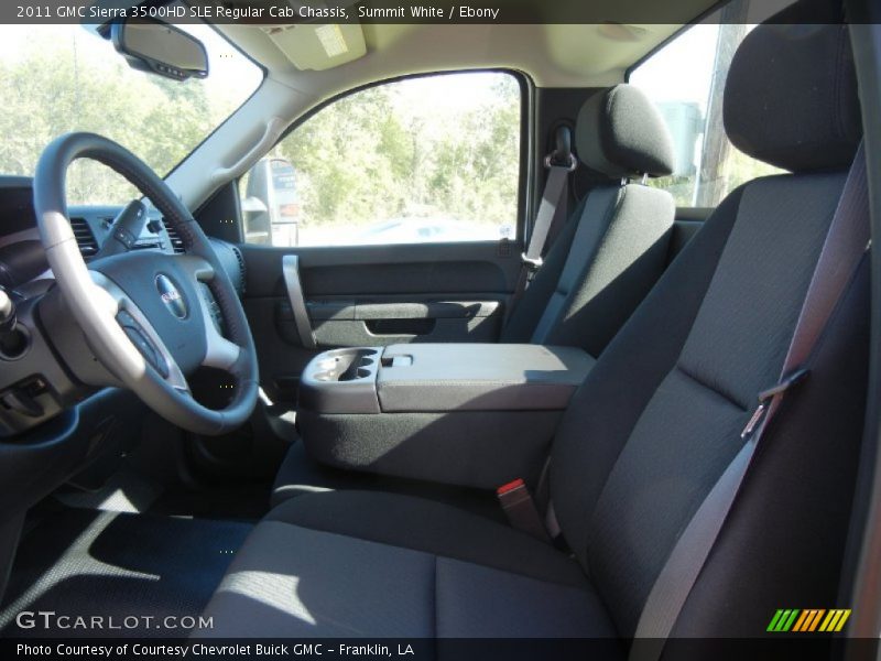  2011 Sierra 3500HD SLE Regular Cab Chassis Ebony Interior