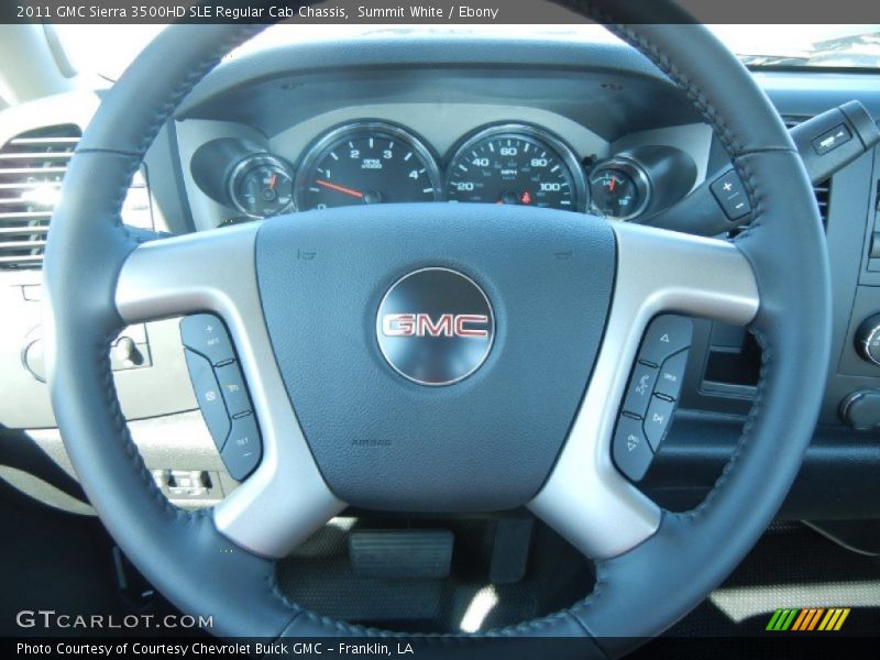  2011 Sierra 3500HD SLE Regular Cab Chassis Steering Wheel