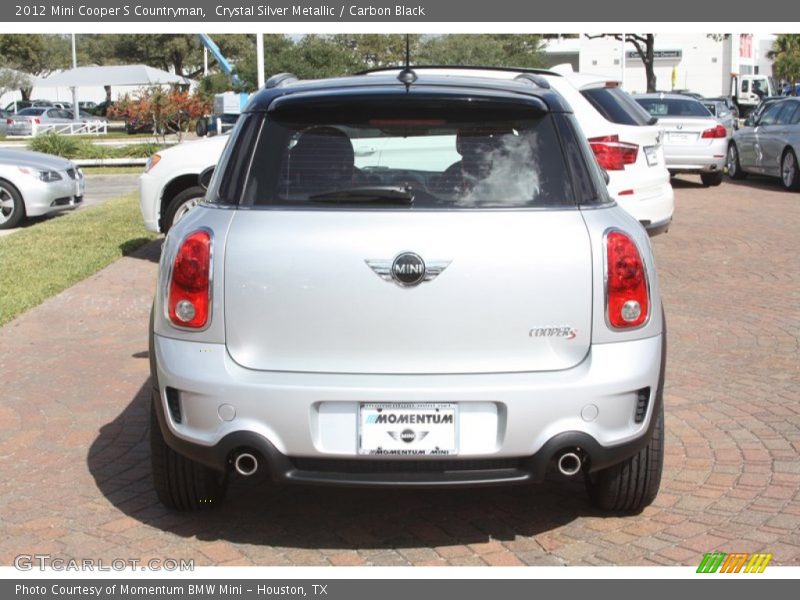 Crystal Silver Metallic / Carbon Black 2012 Mini Cooper S Countryman