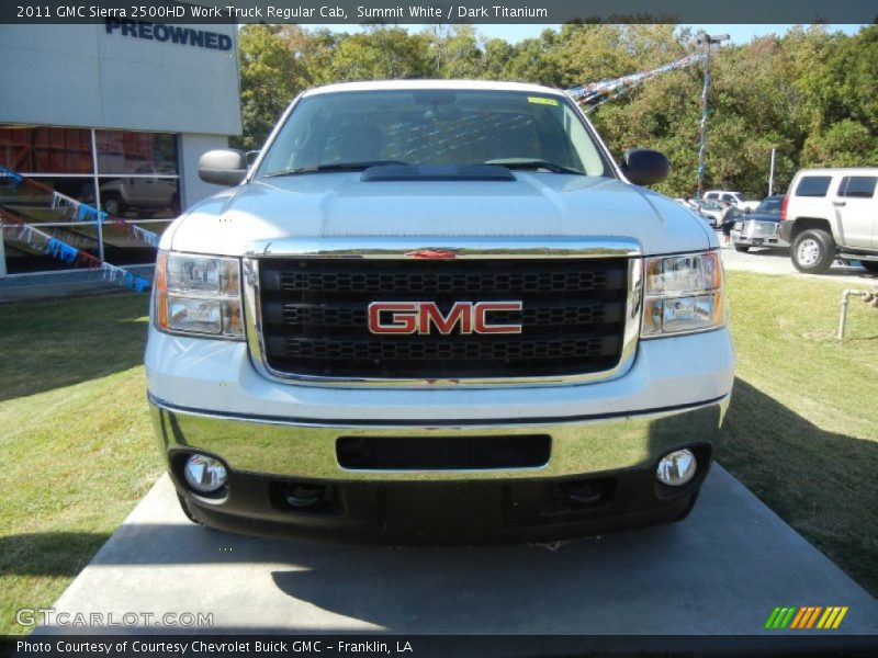 Summit White / Dark Titanium 2011 GMC Sierra 2500HD Work Truck Regular Cab