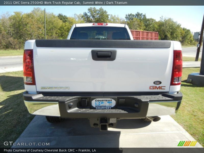 Summit White / Dark Titanium 2011 GMC Sierra 2500HD Work Truck Regular Cab