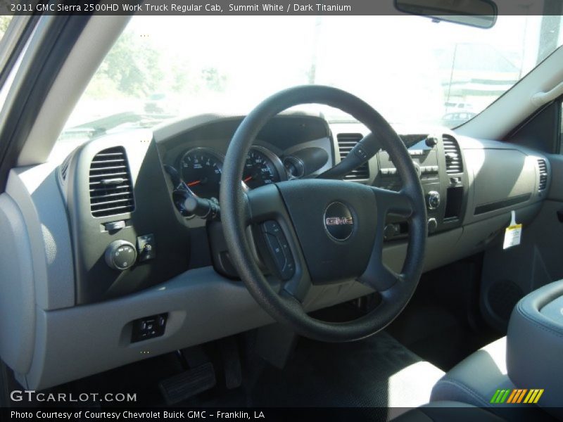 Summit White / Dark Titanium 2011 GMC Sierra 2500HD Work Truck Regular Cab