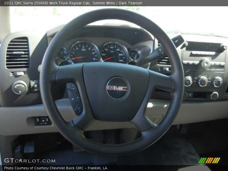 2011 Sierra 2500HD Work Truck Regular Cab Steering Wheel