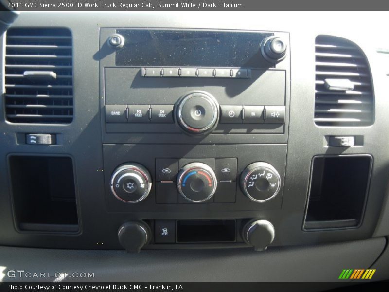 Controls of 2011 Sierra 2500HD Work Truck Regular Cab