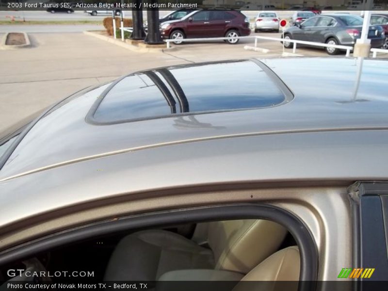 Arizona Beige Metallic / Medium Parchment 2003 Ford Taurus SES