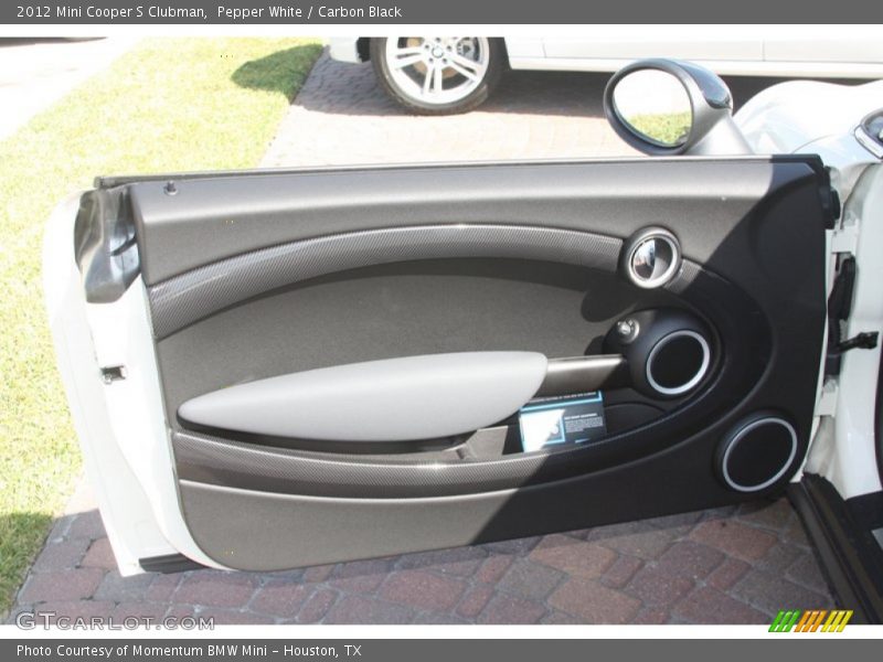 Pepper White / Carbon Black 2012 Mini Cooper S Clubman