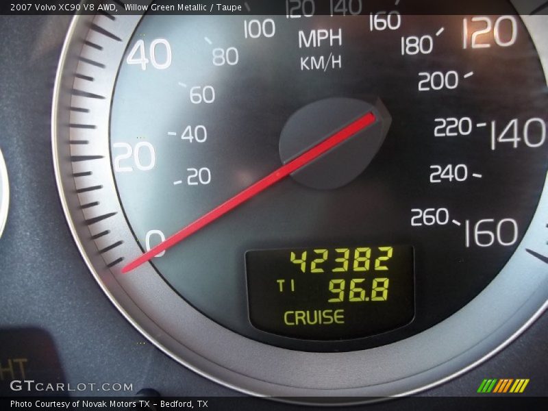 Willow Green Metallic / Taupe 2007 Volvo XC90 V8 AWD
