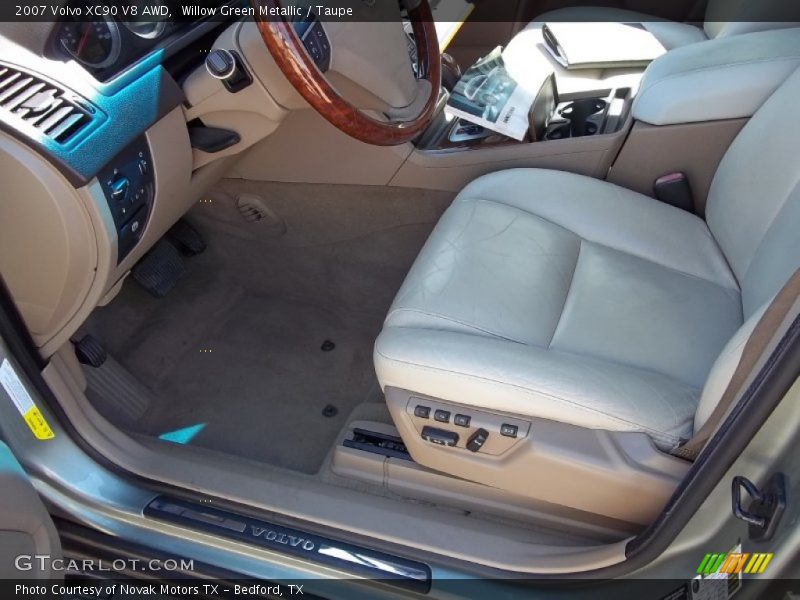 Willow Green Metallic / Taupe 2007 Volvo XC90 V8 AWD