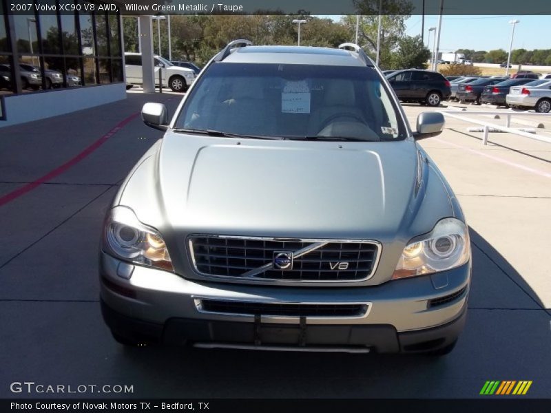 Willow Green Metallic / Taupe 2007 Volvo XC90 V8 AWD