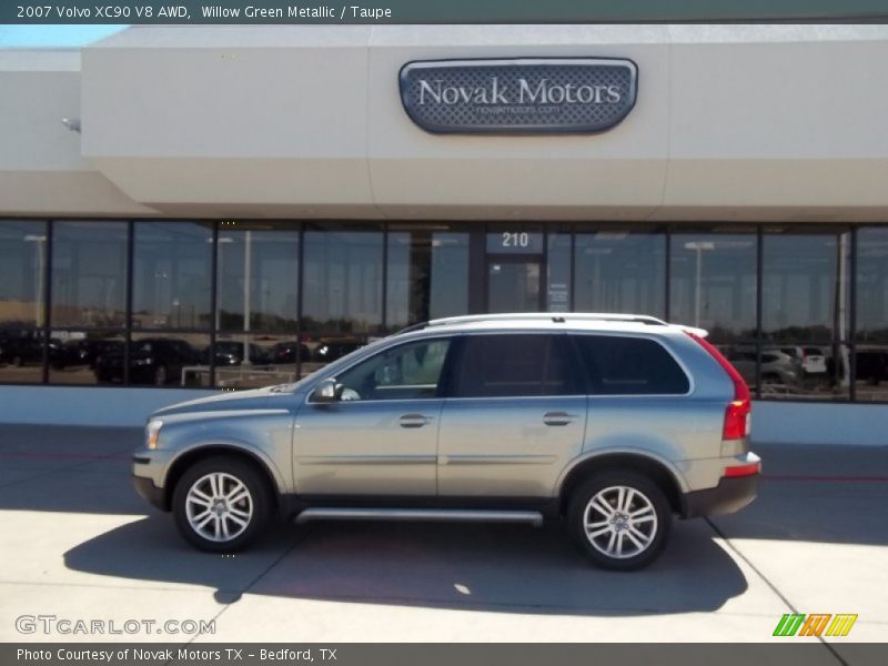 Willow Green Metallic / Taupe 2007 Volvo XC90 V8 AWD