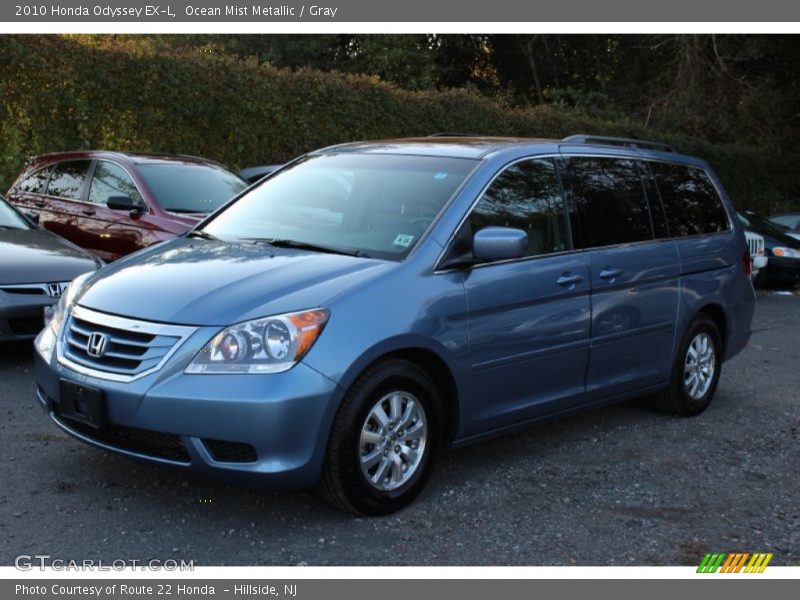 Ocean Mist Metallic / Gray 2010 Honda Odyssey EX-L