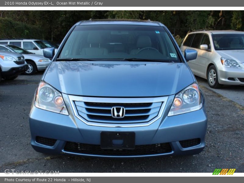 Ocean Mist Metallic / Gray 2010 Honda Odyssey EX-L