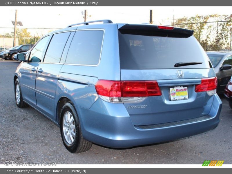 Ocean Mist Metallic / Gray 2010 Honda Odyssey EX-L