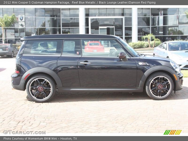 Reef Blue Metallic / Black Lounge Leather/Damson Red Piping 2012 Mini Cooper S Clubman Hampton Package