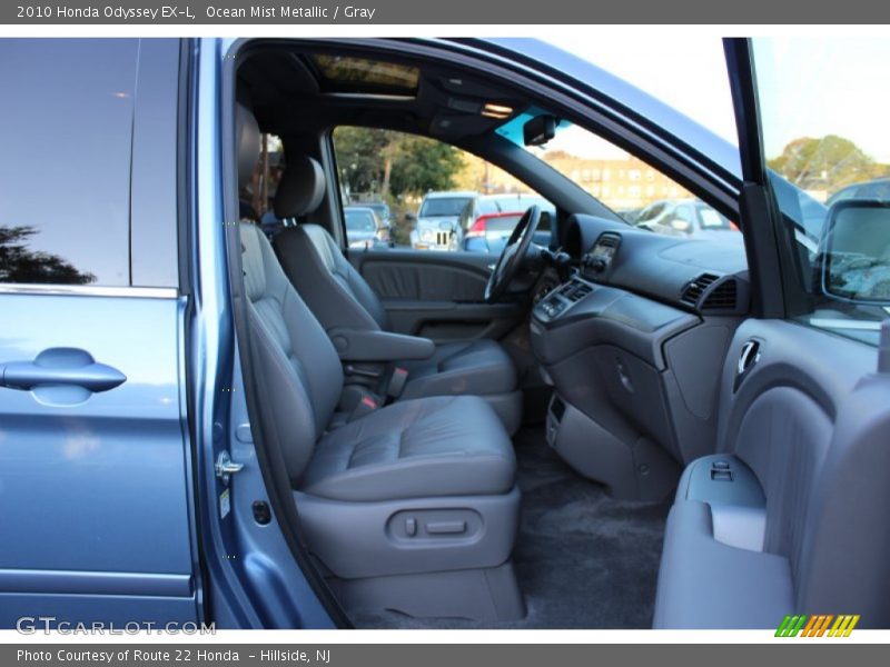 Ocean Mist Metallic / Gray 2010 Honda Odyssey EX-L
