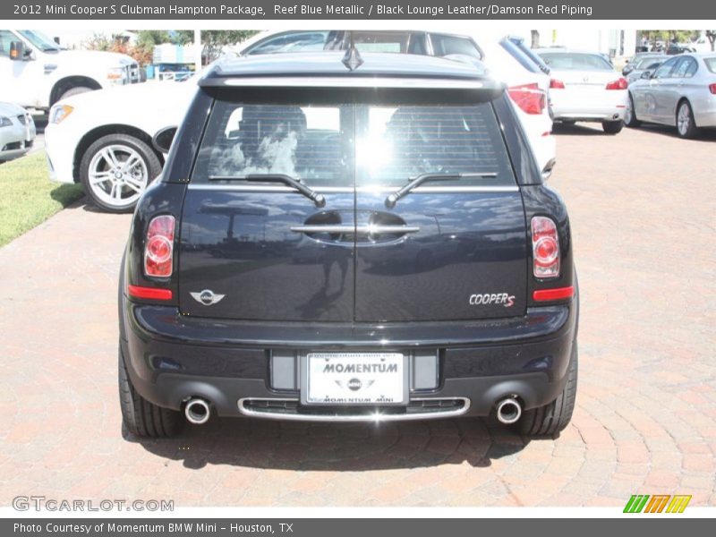 Reef Blue Metallic / Black Lounge Leather/Damson Red Piping 2012 Mini Cooper S Clubman Hampton Package