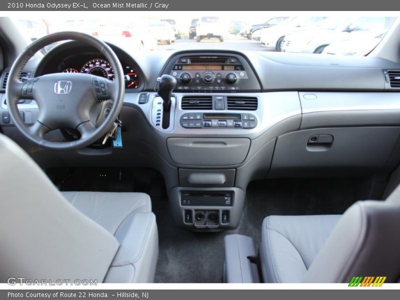 Ocean Mist Metallic / Gray 2010 Honda Odyssey EX-L