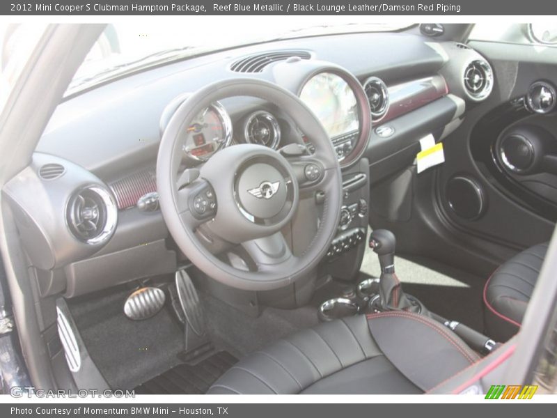 Reef Blue Metallic / Black Lounge Leather/Damson Red Piping 2012 Mini Cooper S Clubman Hampton Package