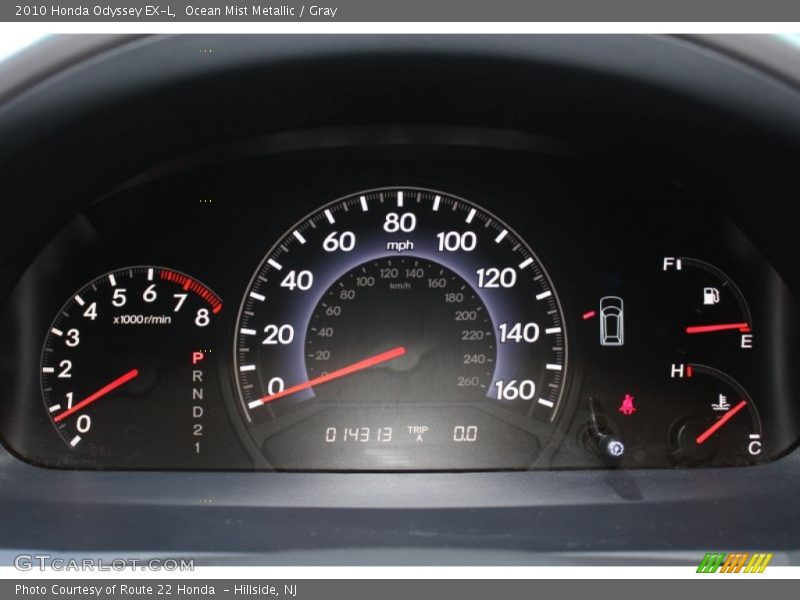 Ocean Mist Metallic / Gray 2010 Honda Odyssey EX-L