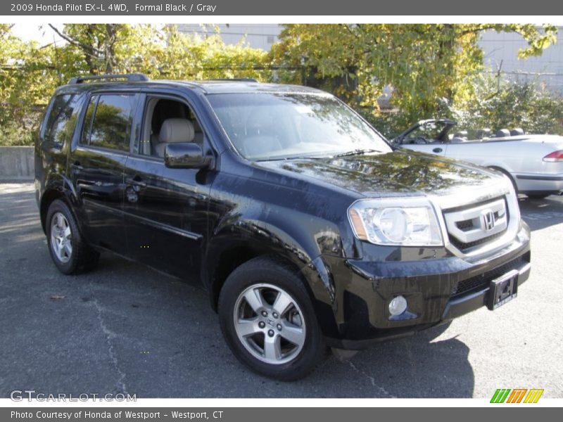 Formal Black / Gray 2009 Honda Pilot EX-L 4WD