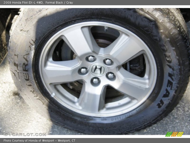 Formal Black / Gray 2009 Honda Pilot EX-L 4WD