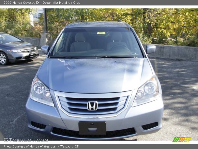 Ocean Mist Metallic / Gray 2009 Honda Odyssey EX