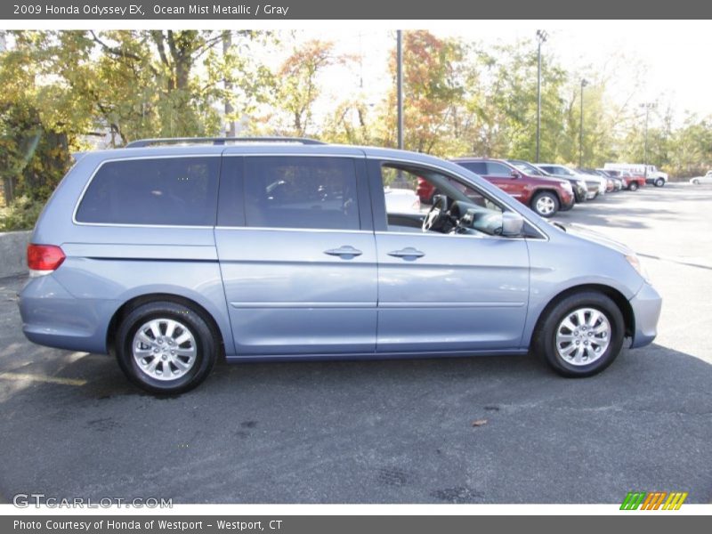 Ocean Mist Metallic / Gray 2009 Honda Odyssey EX