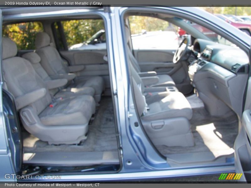 Ocean Mist Metallic / Gray 2009 Honda Odyssey EX