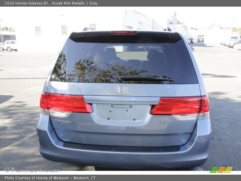 Ocean Mist Metallic / Gray 2009 Honda Odyssey EX