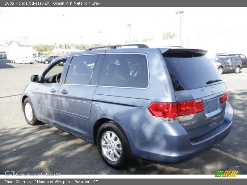 Ocean Mist Metallic / Gray 2009 Honda Odyssey EX