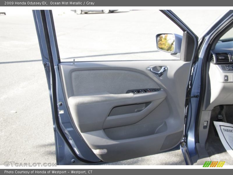 Ocean Mist Metallic / Gray 2009 Honda Odyssey EX