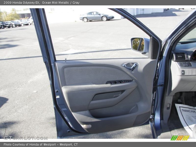 Ocean Mist Metallic / Gray 2009 Honda Odyssey EX