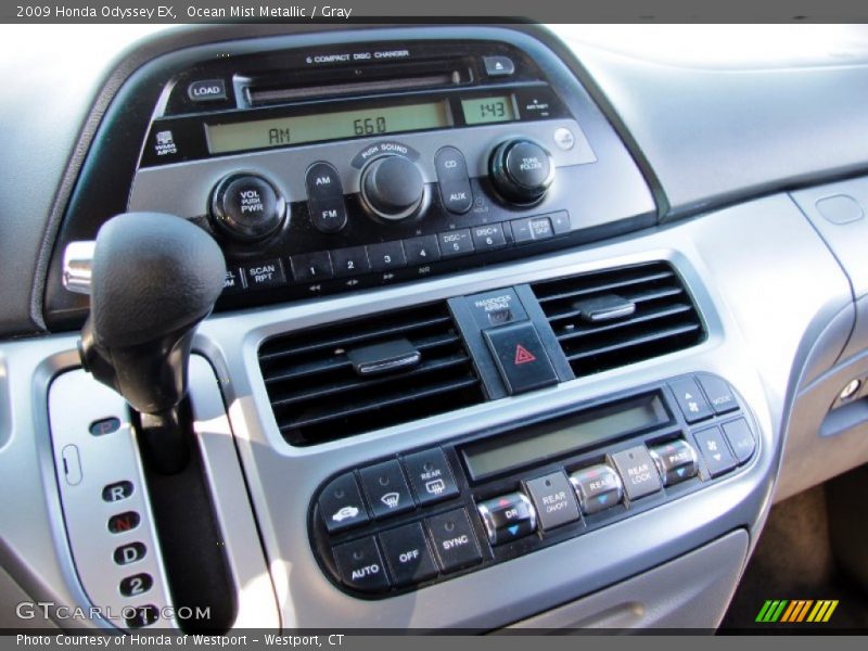 Ocean Mist Metallic / Gray 2009 Honda Odyssey EX