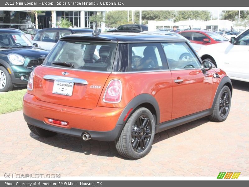 Spice Orange Metallic / Carbon Black 2012 Mini Cooper Hardtop