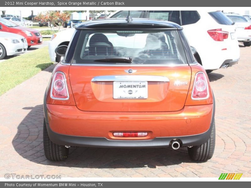 Spice Orange Metallic / Carbon Black 2012 Mini Cooper Hardtop