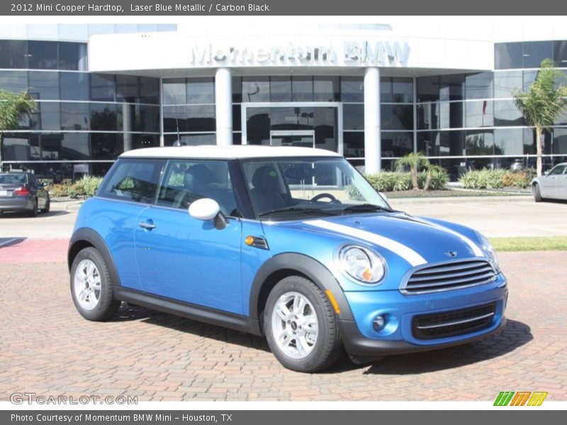 Laser Blue Metallic / Carbon Black 2012 Mini Cooper Hardtop