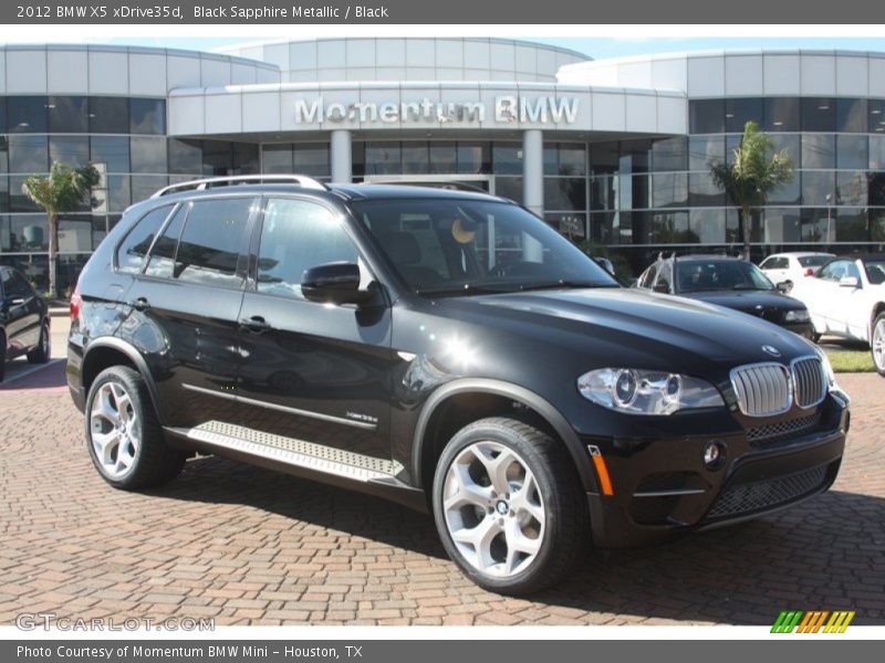 Black Sapphire Metallic / Black 2012 BMW X5 xDrive35d