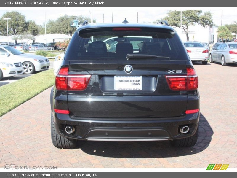 Black Sapphire Metallic / Black 2012 BMW X5 xDrive35d